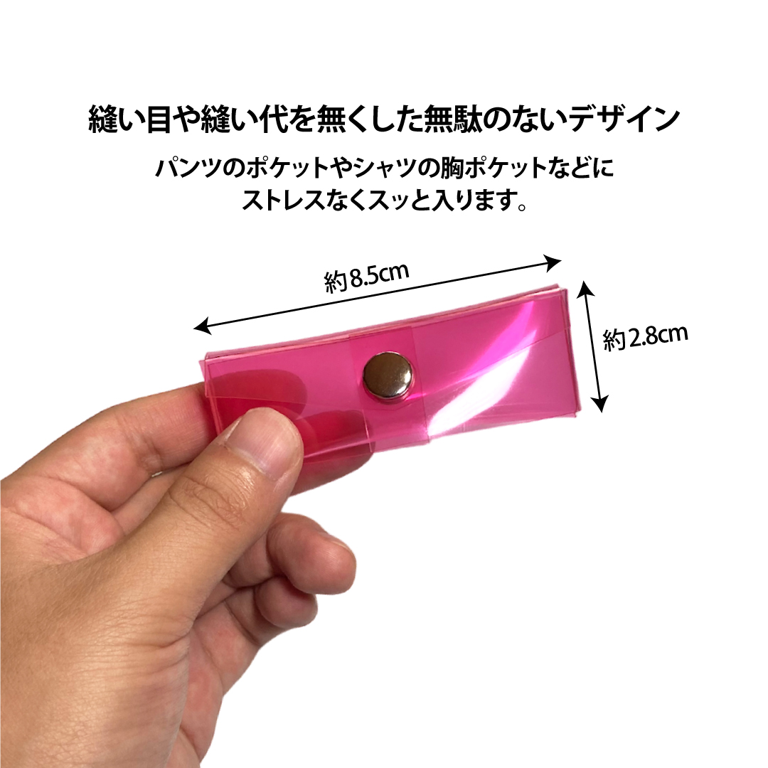 クリアミニコインケース 透明PVCミニ財布 小銭入れ サイズ