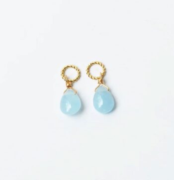 ミルキーアクアマリンチャーム【K10YG】|sowiより