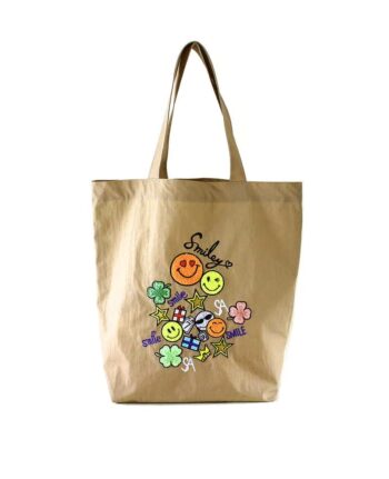 スマイリークローバー刺繍エコバッグ 1807｜サロンドアルファードより