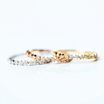 スターダスト・ハーフエタニティリング【K18YG】|sowiより