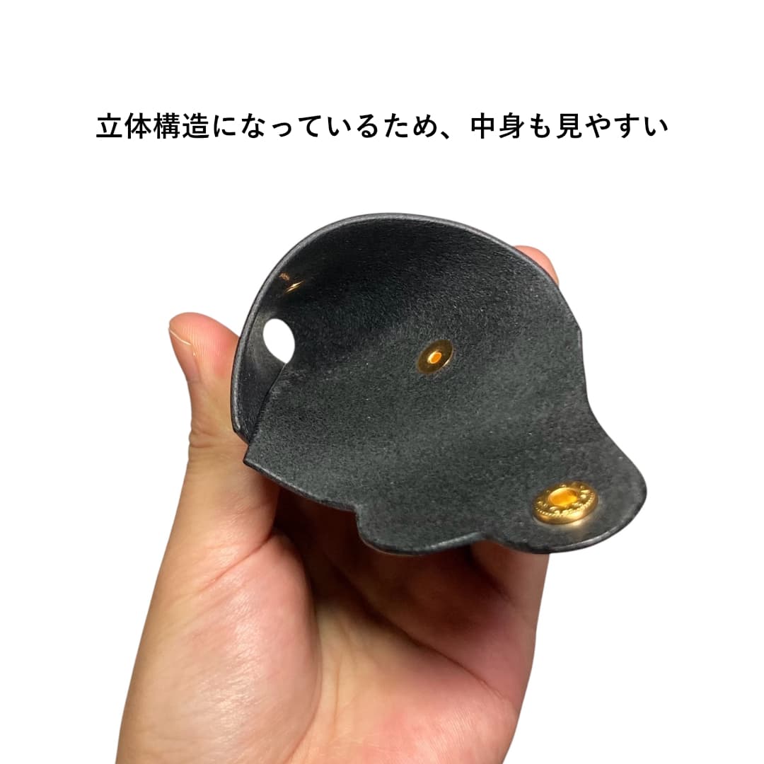 ハート型コインケース イタリアンレザー マヤショルダー ポケット