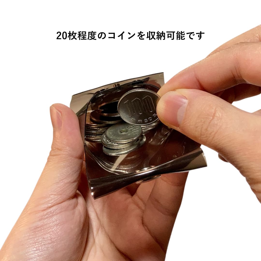 クリアミニコインケース 透明小銭入れ コンパクト 容量