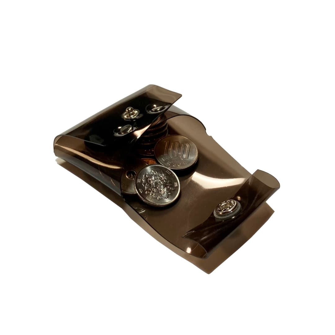 クリアミニコインケース 透明小銭入れ コンパクト 使用イメージ