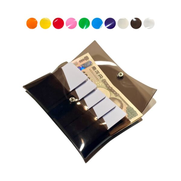 お札とカードだけの透明長財布|メンズ&レディースに!クリアなキャッシュレスウォレット