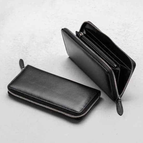 ゴートレザー YKK ラウンドファスナー 長財布｜MURAより
