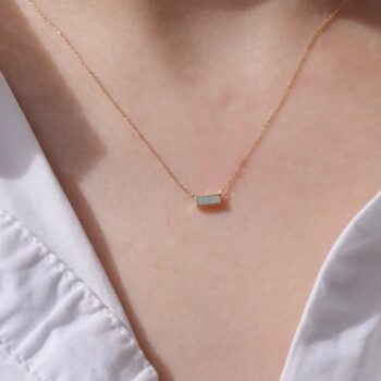 オーロラ・オパール・ネックレス(S)【K10YG】｜sowiより