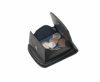 アニリンカーフ 外ボックス小銭入れヒップポケット革財布|micより