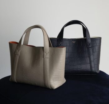 クロコ調ミニトートバッグ｜ペッレモルビダ