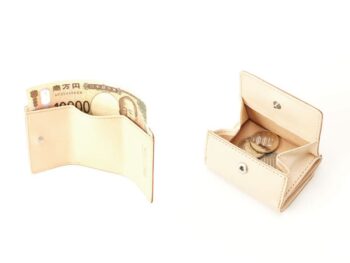 ナチュラルヌメ　三つ折りミニ財布｜micより