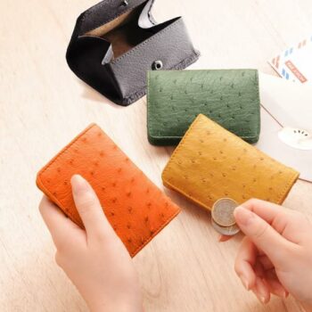 オーストリッチ 小銭入れ コインケース 本革 レディース BOX型 |三京商会より