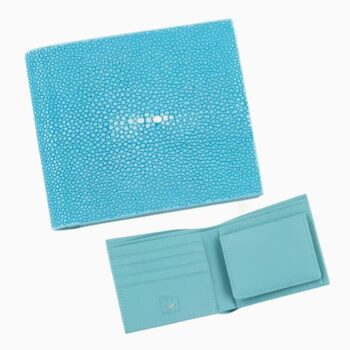 二つ折り財布|BABY BLUE|アトリエ アクナスより