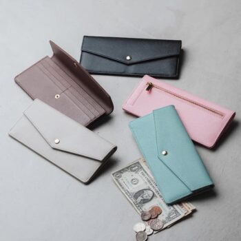 本革 サフィアーノレザー スキミング防止 コンパクト かぶせ蓋付き 薄型 長財布|MURAより