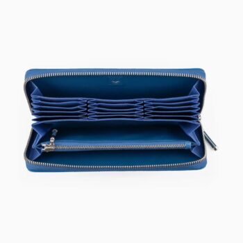 ラウンドジップ長財布（グルービングステッチ）｜SAPPHIRE｜アトリエ アクナスより