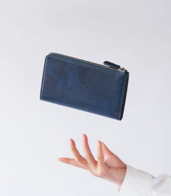 L字ファスナーコンパクトハニーセル長財布｜1ssi ～一糸～ シラサギレザーver｜キプリスより