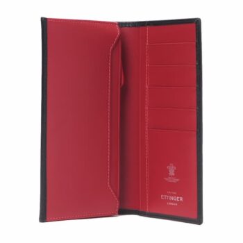 内側が赤い長財布 エッティンガー