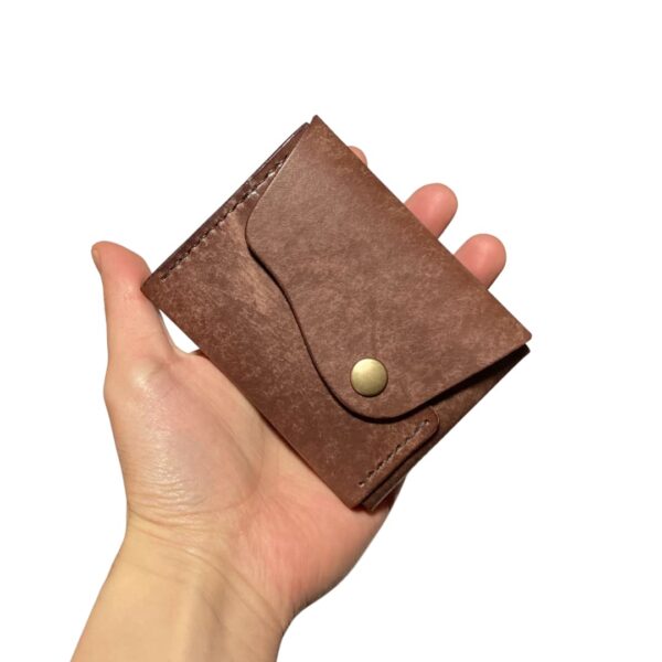 クロスフラップミニウォレット・マヤショルダー・ブラウン・キャッシュレス・ミニマリスト