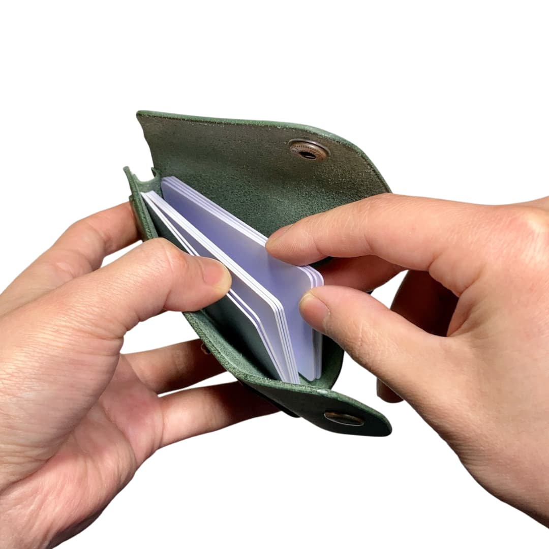 クロスフラップカードケース フルオープン