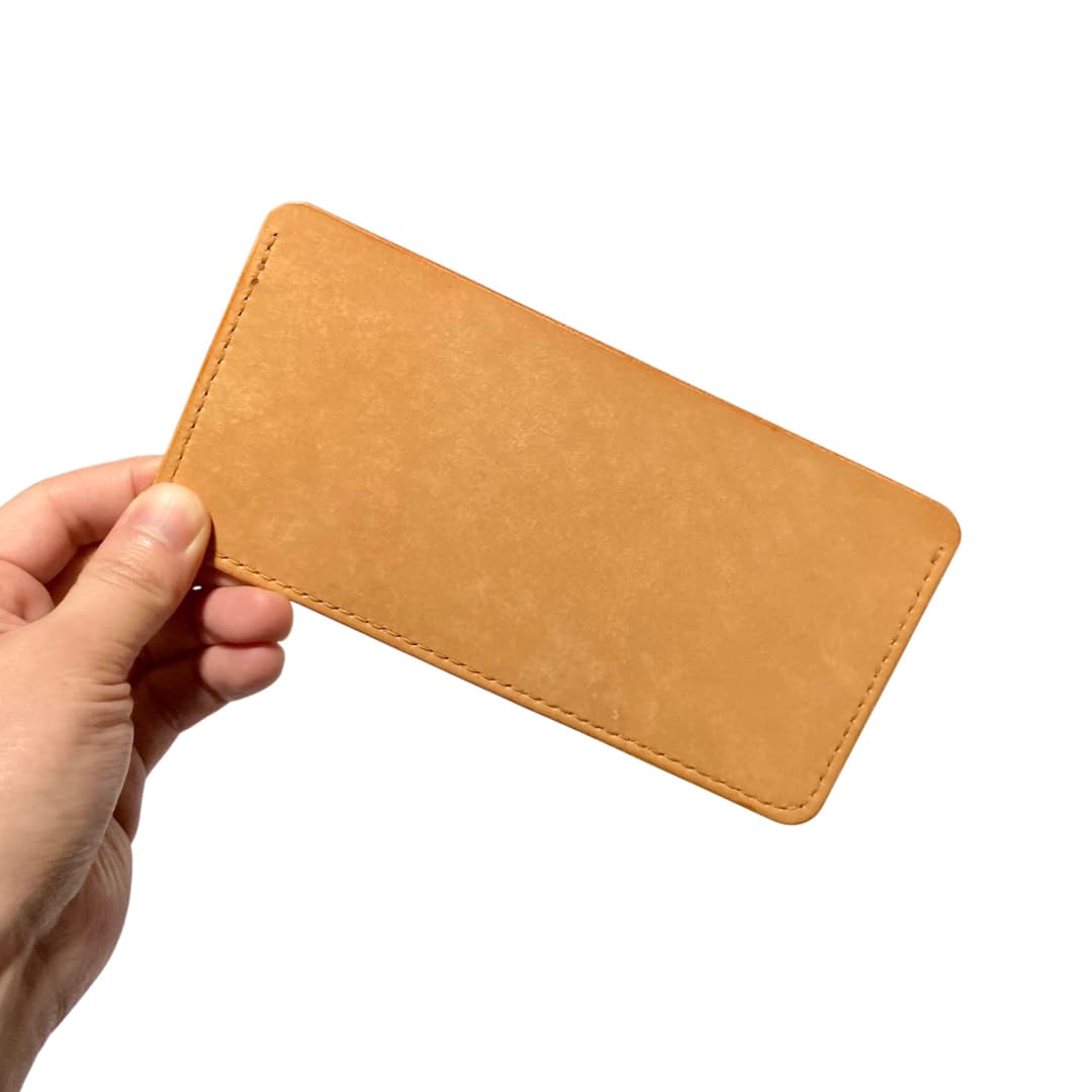 お札だけの長財布 マヤショルダーレザー 背面