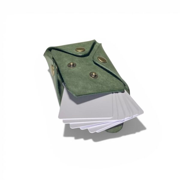 イタリアンレザーのシームレスカードケース・個性的なキャッシュレスアイテム・選べる4色