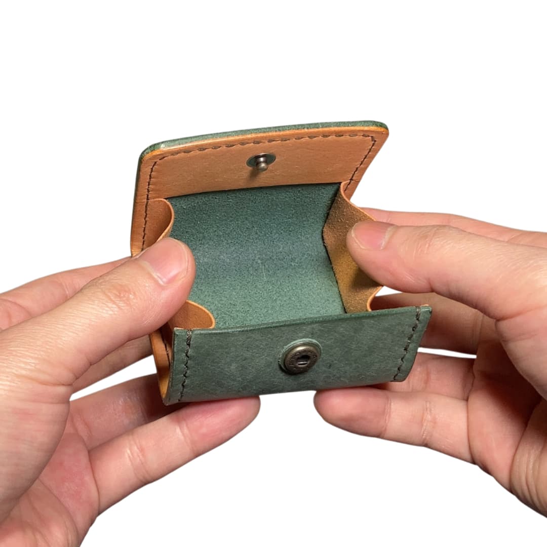 マヤショルダー ボックスコインケース バイカラー オープン