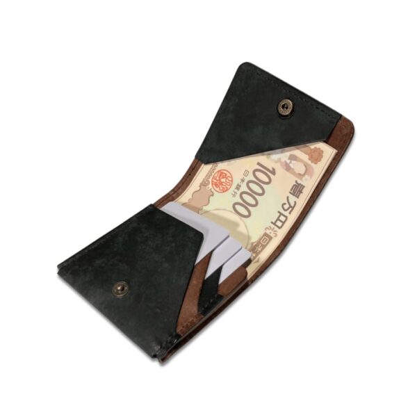 お札とカードだけのミニマリスト財布・お札折らない・キャッシュレス・マヤショルダー・バイカラー