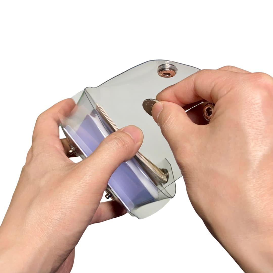キャッシュレスクリアウォレット 使用イメージ
