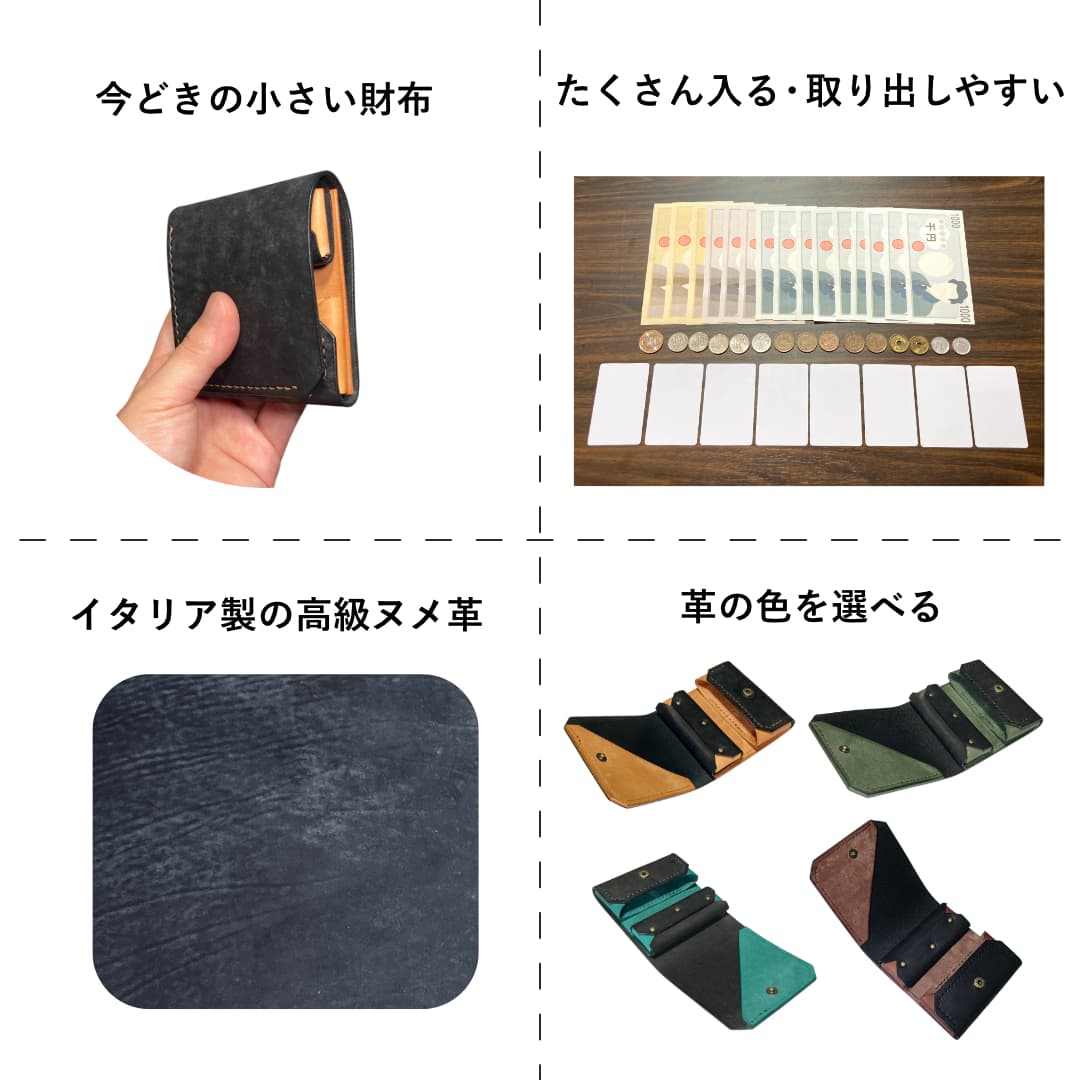 お札を折らないキャッシュレス財布 概要